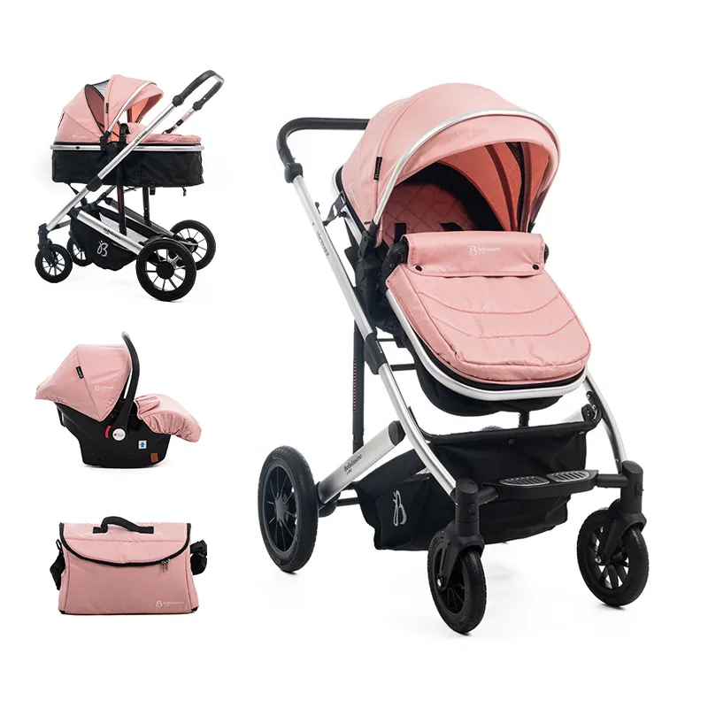 Poussette combinée 3en1 Victoire Rose - 0m+-0