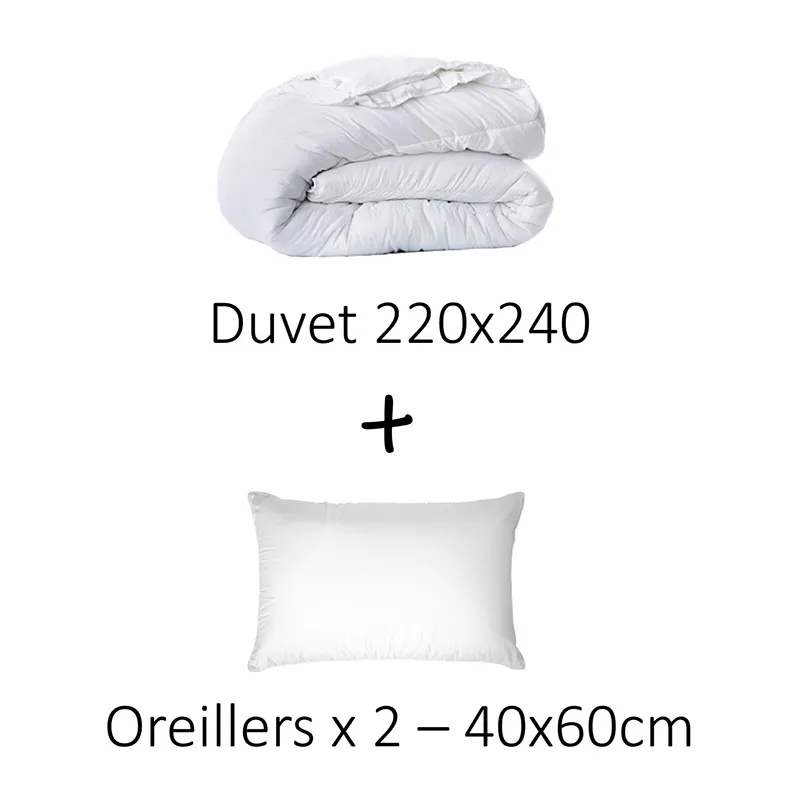 2 Oreillers Confort + 1 Couette-6