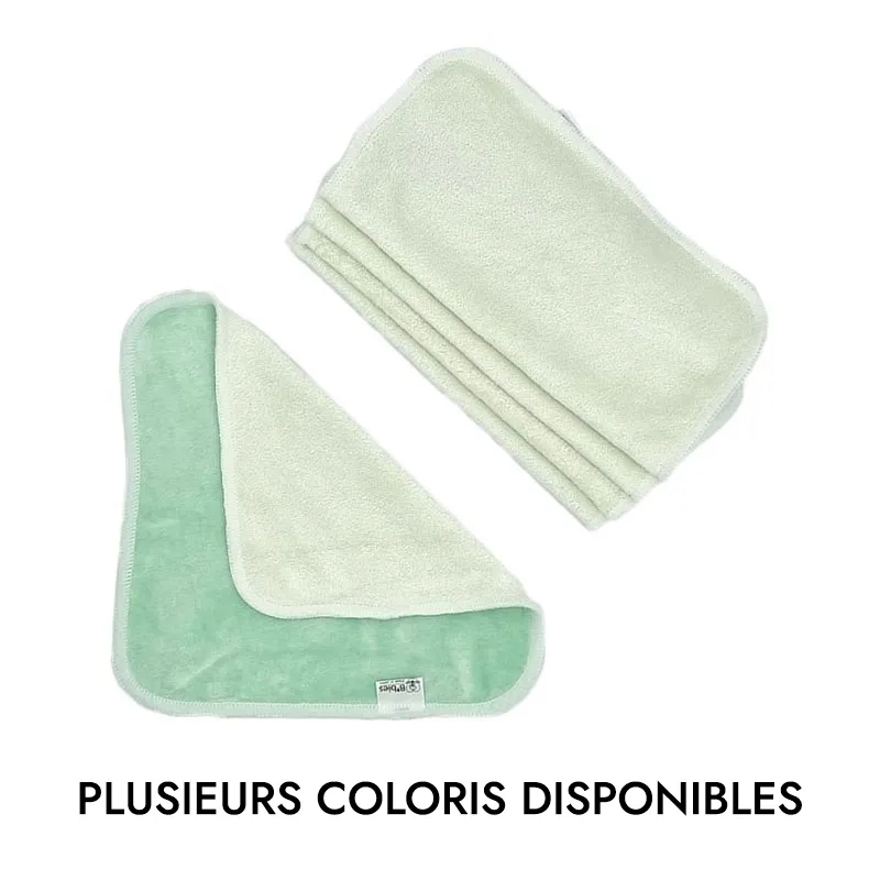 5 Grandes lingettes lavables Bambou - 20x20cm-3