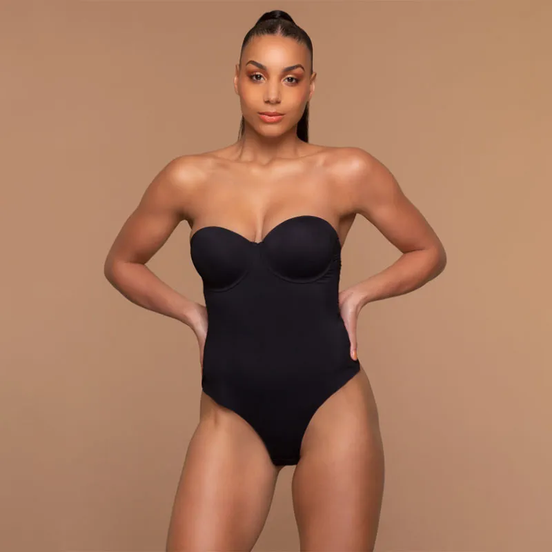 Body gainant rembourré - Noir-0