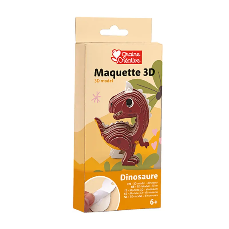Maquette 3D adhésive Dino - 6+-3