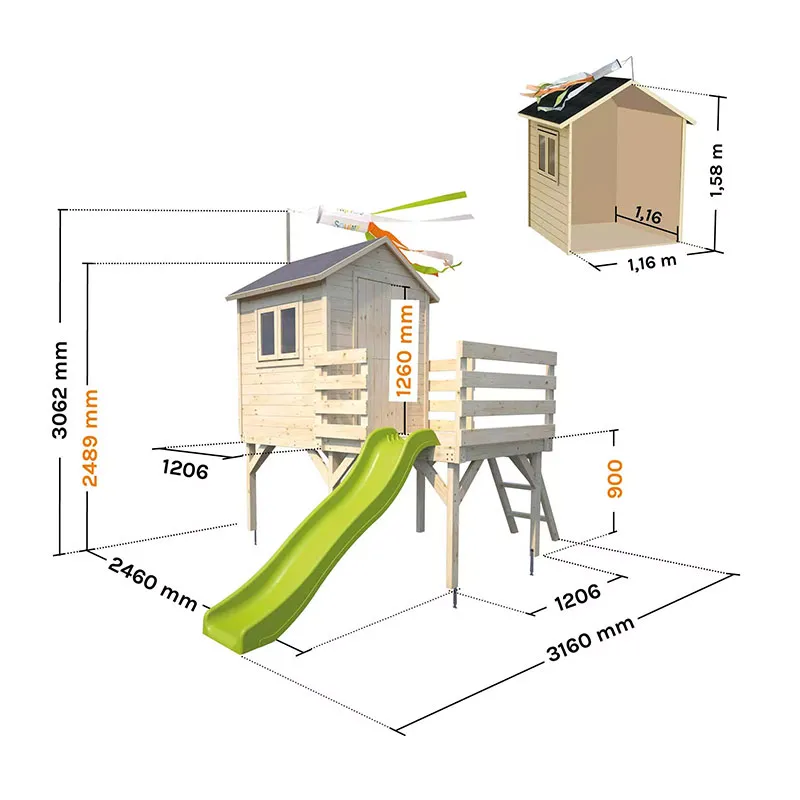 Maisonnette sur pilotis Joséphine - 36m+-9