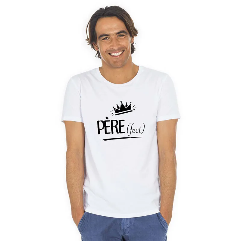 T-shirt Homme Père (fect) BIO - Blanc-0