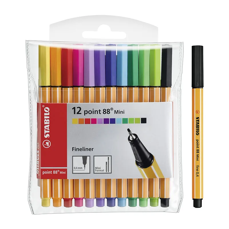 Stylos-Feutres Point 88 Mini - 12pcs-0