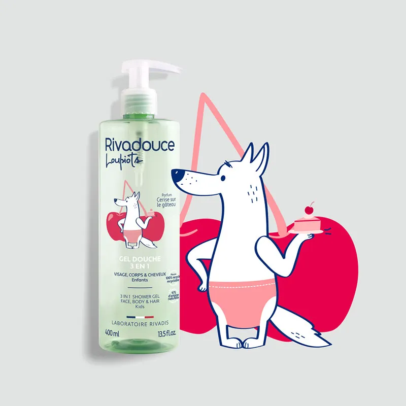 Gel douche 3en1 Loupiots Cerise sur le gâteau - 400ml-3