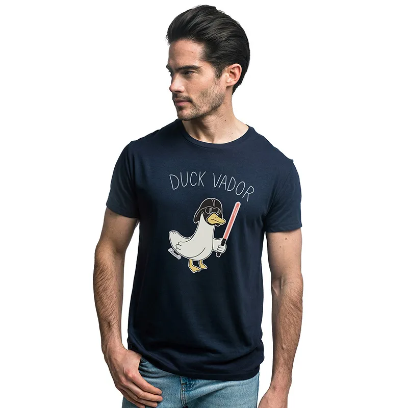T-shirt Homme Duck vador BIO - Marine-0