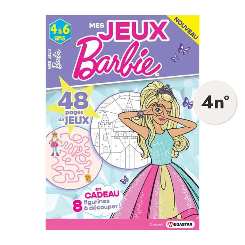 Abo. Trimest. Mes jeux Barbie 4n°/1 an - 4+-0