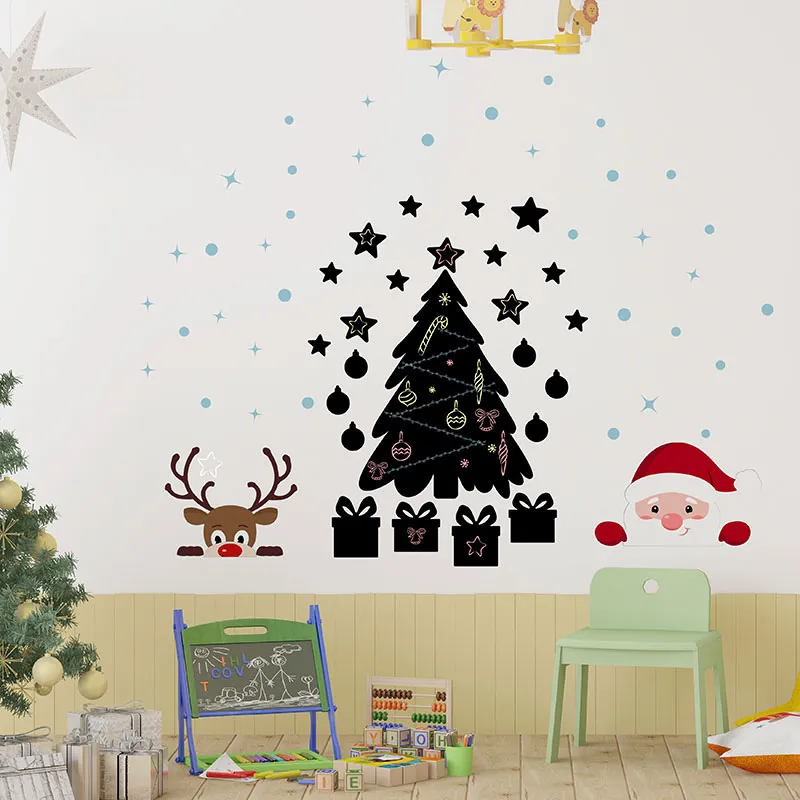 Stickers Ardoise - Père Noël & Renne + Sapin-3