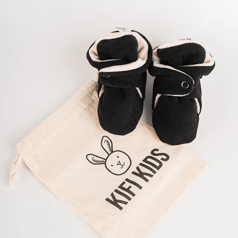 Chaussons Polaire BIO - Noir -5