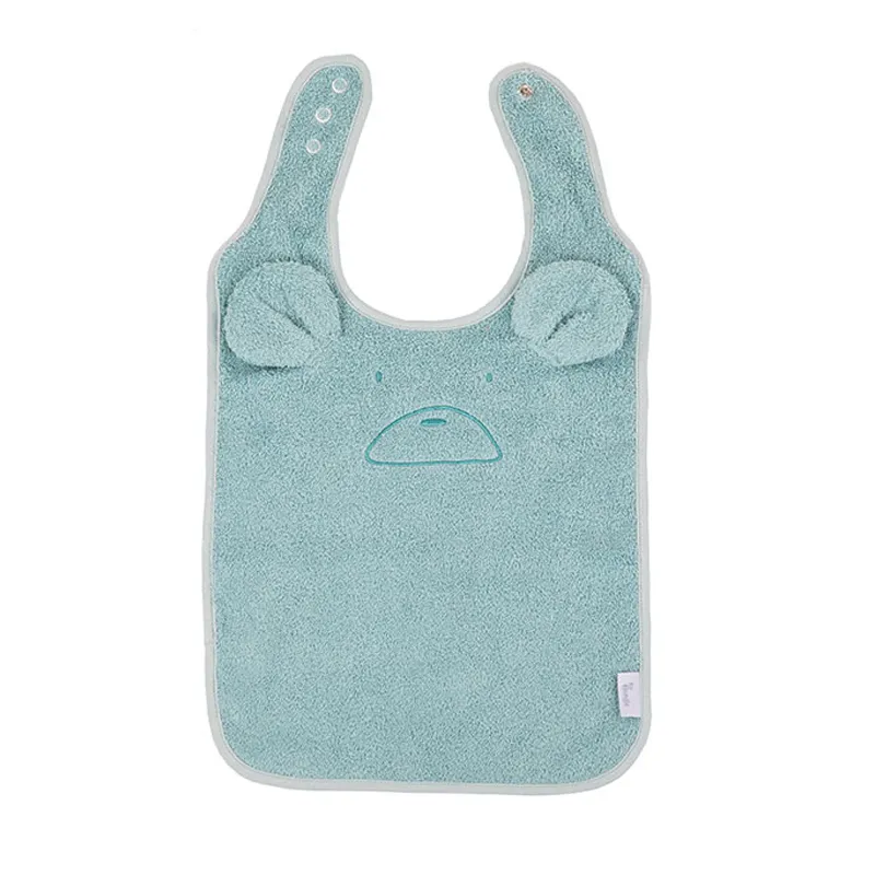 Bavoir éponge Eco - Ourson Bleu-0