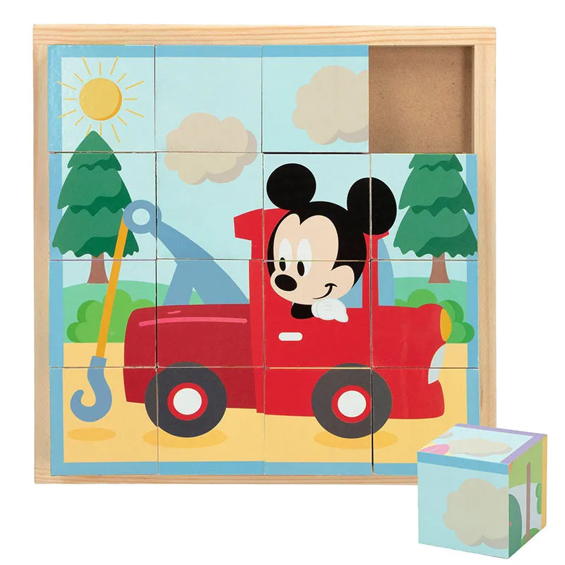 Puzzle cubes Bois 16pcs Mickey - 36m+-0
