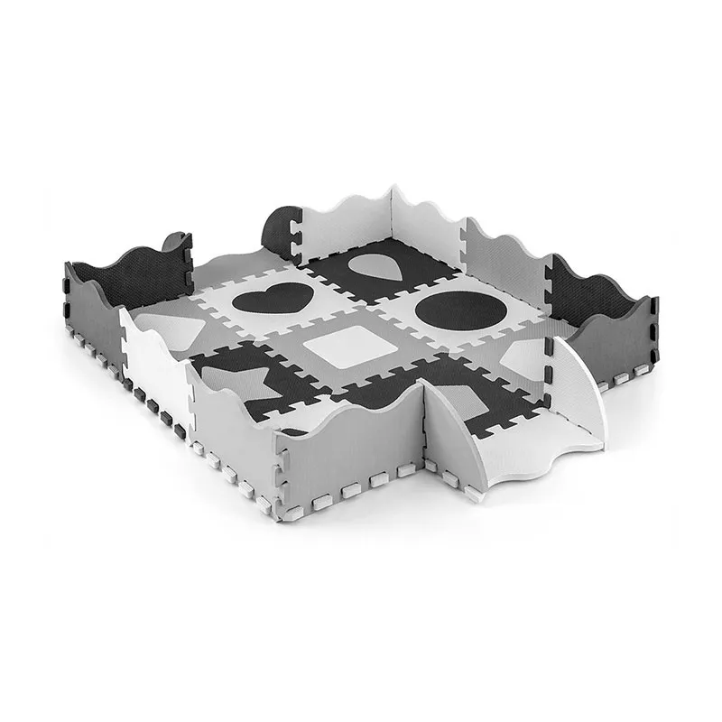 Tapis puzzle mousse Jolly 25pcs Formes Gris - 10m+-2