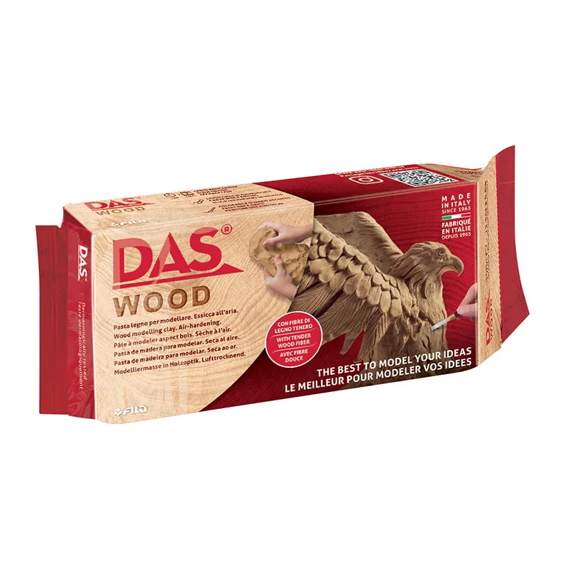 Bloc de pâte à modeler aspect bois - 350g-0