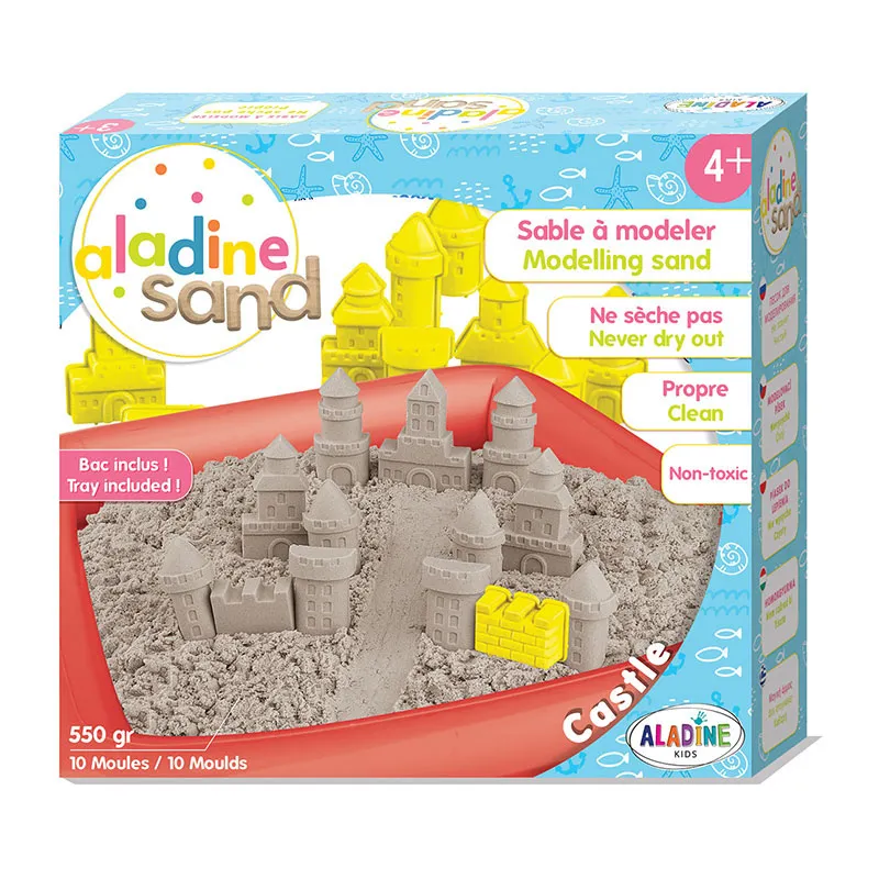 Kit de sable à modeler Château 550g + Access. 11pcs - 4+-0