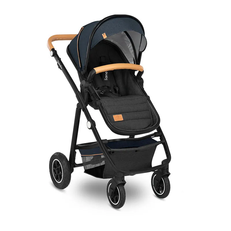 Trio Poussette Amber + Nacelle + Cosy Gr.0+ Bleu Navy - 0m+-1