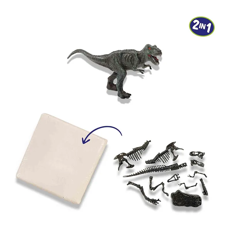 Kit de fouille 2en1 Dino. & Squelettes T-rex - 5+-3