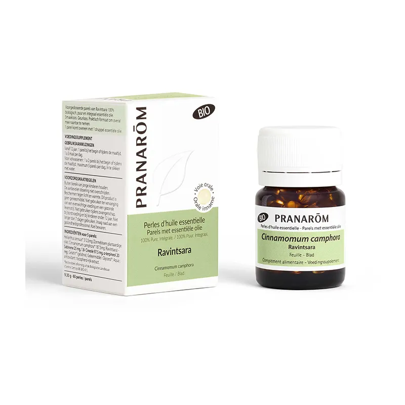 Perles d'huile essentielle Ravintsara BIO - 60 capsules-0