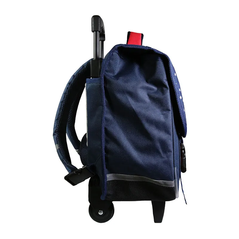 Cartable à roulettes Phileas USA Bleu - 38x34cm-6