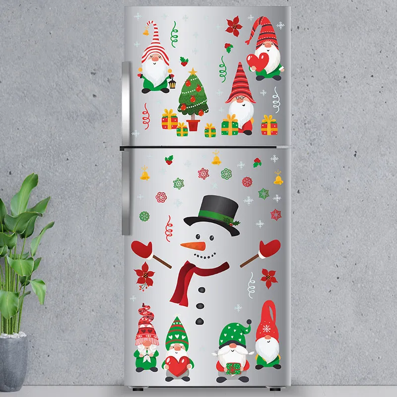 Stickers - Gnomes mignons & Bonhomme de neige-0