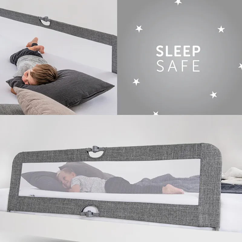 Barrière de lit Sleep N Safe Plus XL Melange Grey - 150x50cm-4
