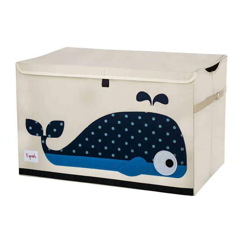 Coffre à jouets Baleine - 60x38x36cm-1