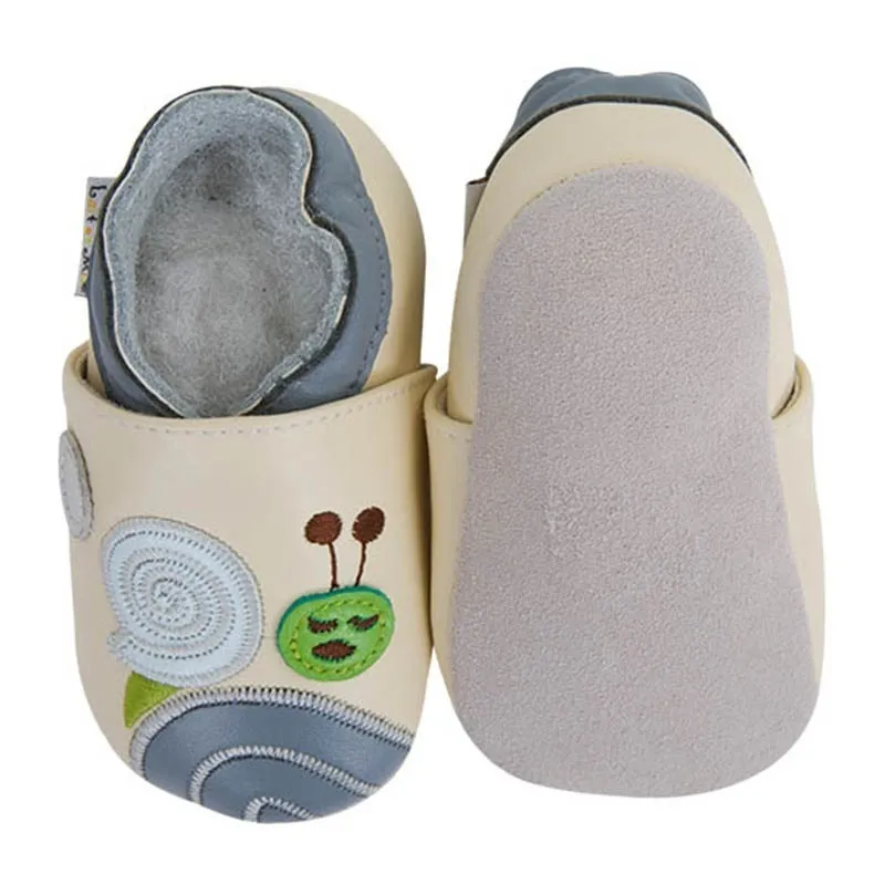 Chaussons en cuir Escargot-4