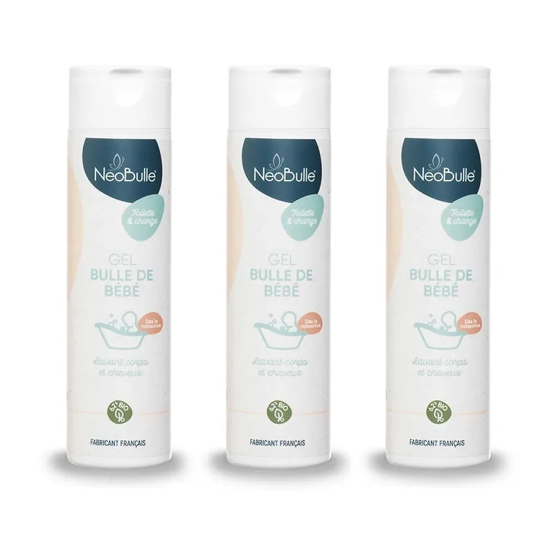 3 Gels lavants Bulle de bébé BIO - 3x200ml-0