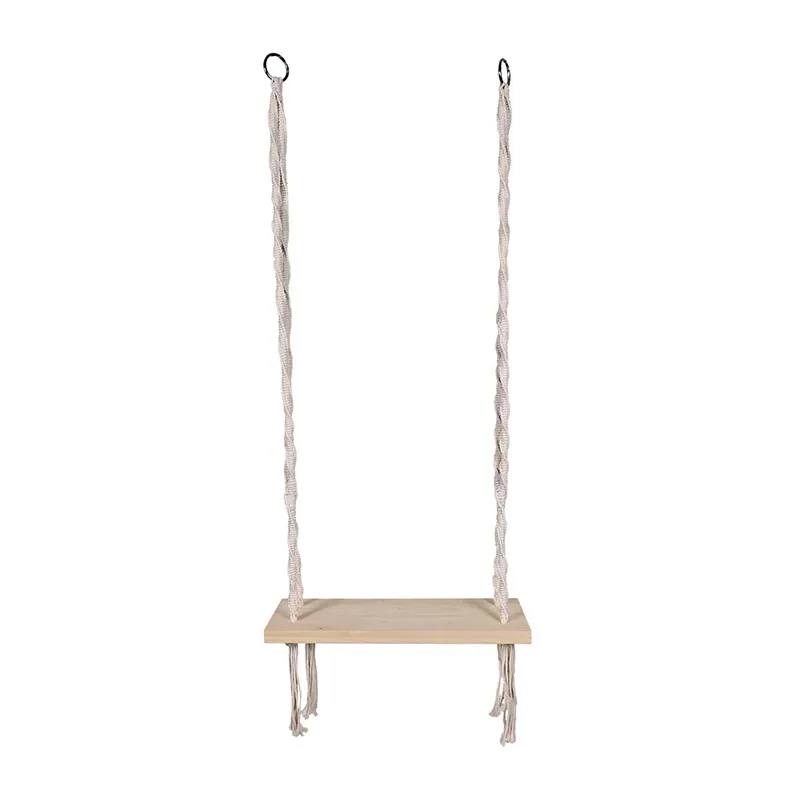Balancoire Macrame Blanc - 65x15x20cm-1