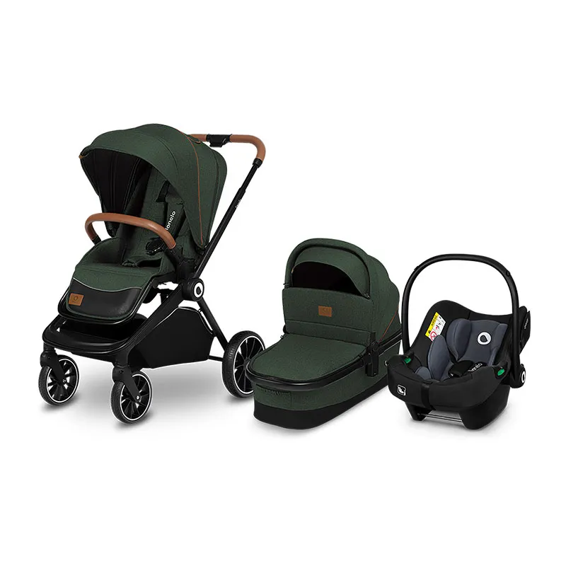 Poussette compacte 3en1 Mika Vert forêt - 0m+-1