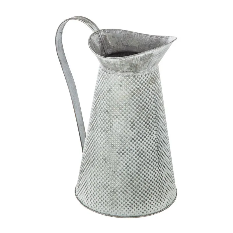 Carafe métal vintage - ø16x28cm-0