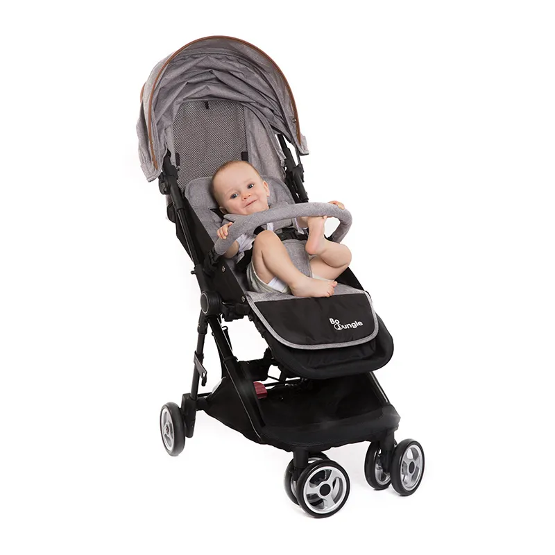 Poussette Genius ultra-compacte Gris clair - 47x43x23cm-14