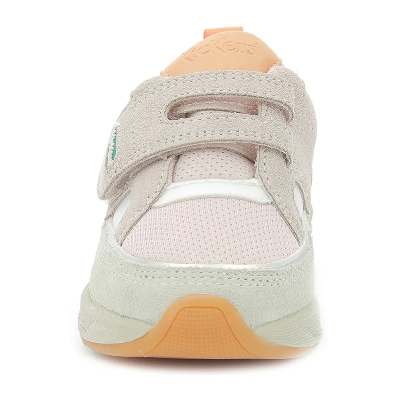 Sneakers basses Kikustom - Rose clair/Beige/Orange-8