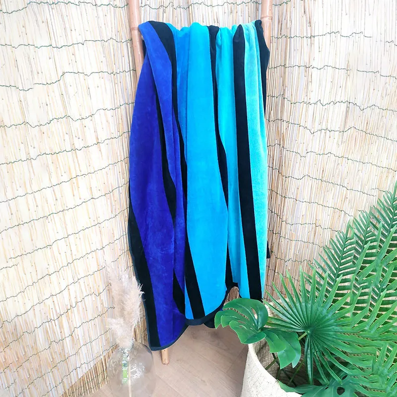 Serviette de plage Happy Blue - 140x200cm-1