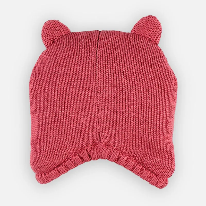 Bonnet Chat - Rose foncé-1
