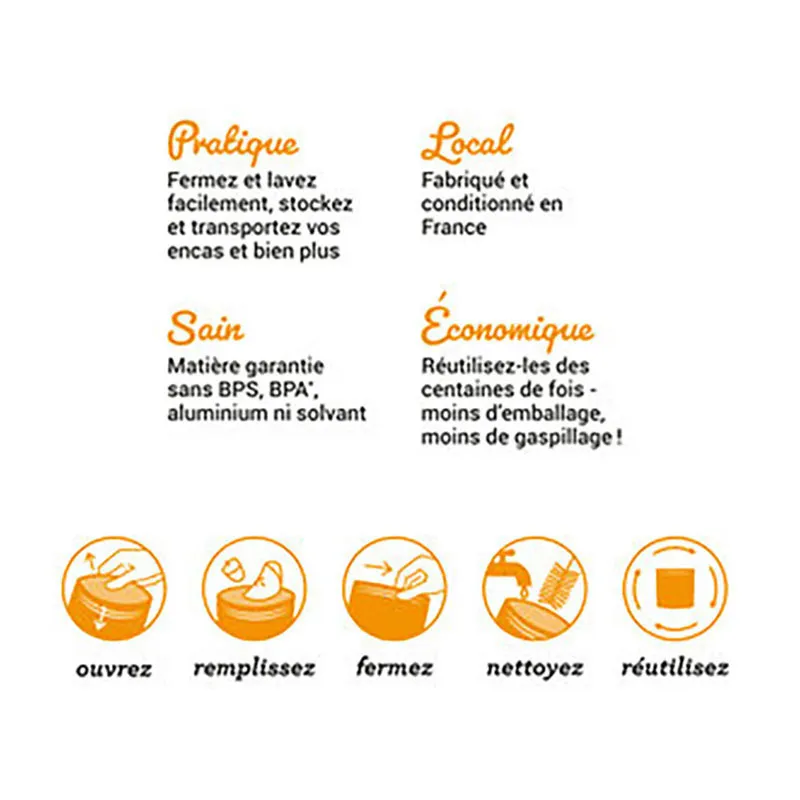 6 Sacs à goûter réutilisables - Les Flamboyants -2