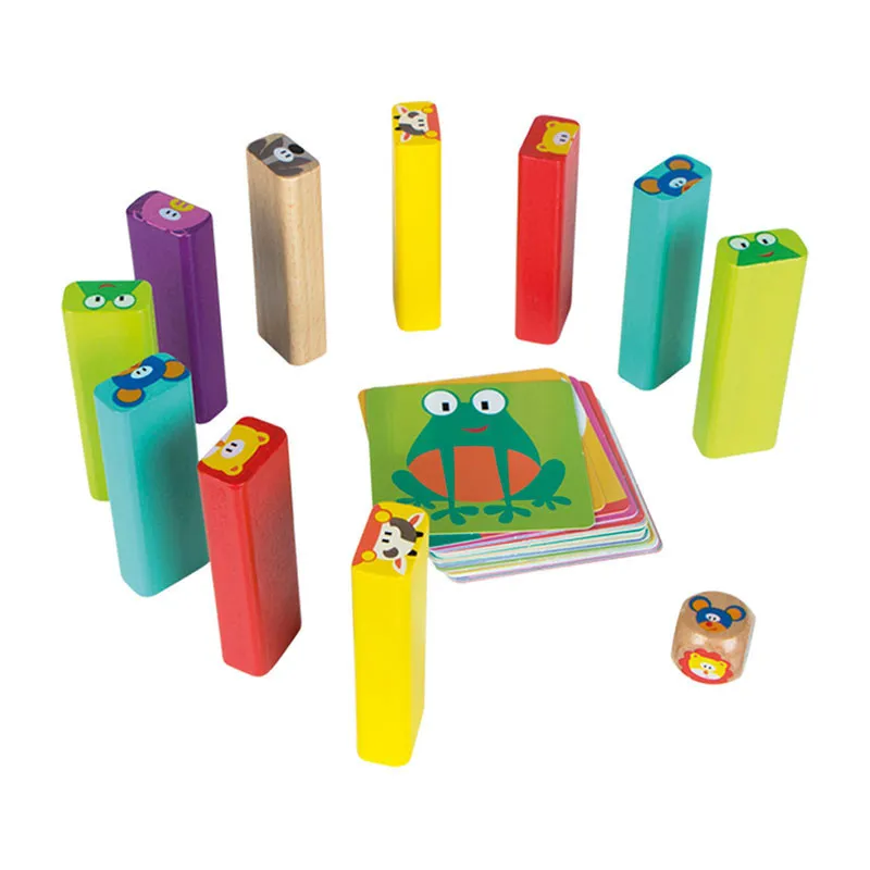 Jeu de société Jenga tour 4en1 - 36m+-1