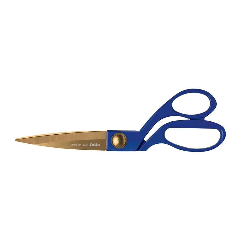 Ciseaux de bricolage premium L.20,1cm - Bleu doré-1