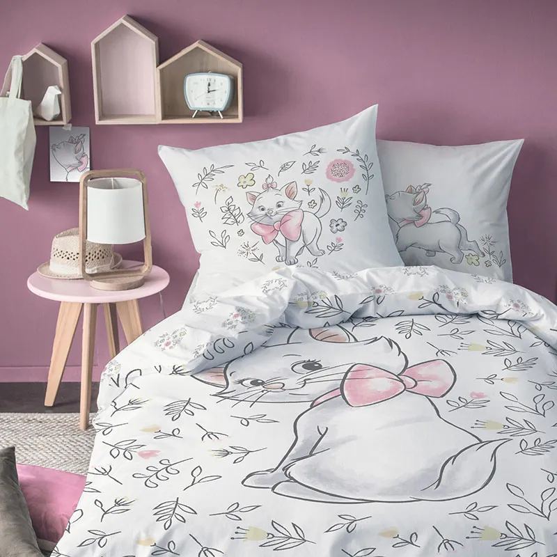 Parure 2pcs Les Aristochats Blanc - 140x200cm-0
