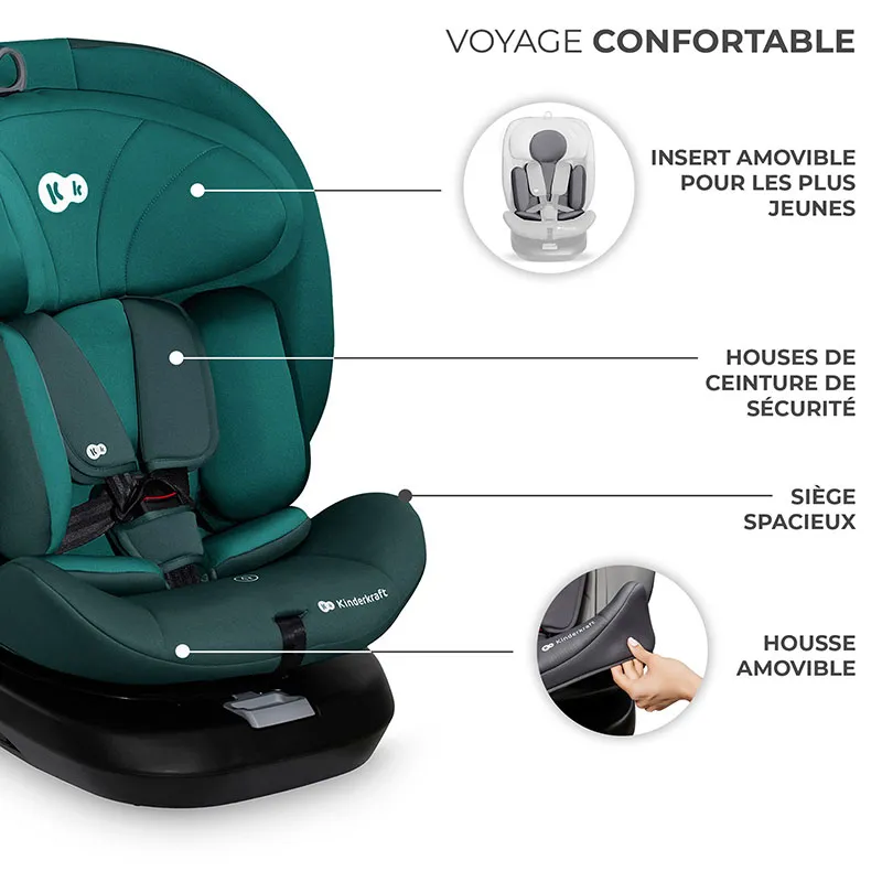 Siège-auto 360° I-Grow i-Size/Isofix 40-150 cm - Vert-7