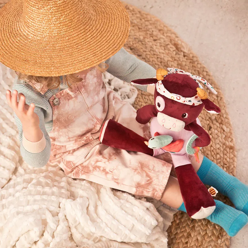 Peluche d'activités Rosalie la vache 40cm - 9m+-9