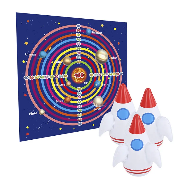 Jeu de cible gonflable Fusée spatiale - 36m+-0