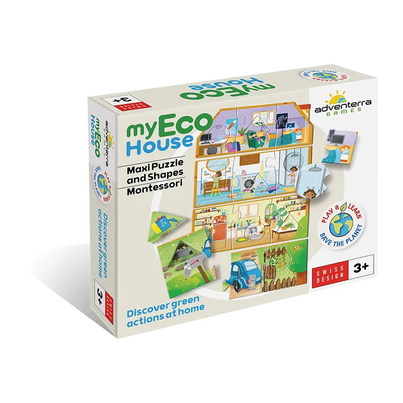 Puzzle Montessori Ma maison écologique 12pcs - 3+-0