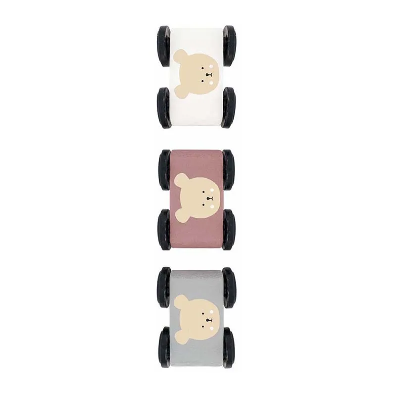 Circuit voiture looping Teddy Bois - 30x30x4cm-2