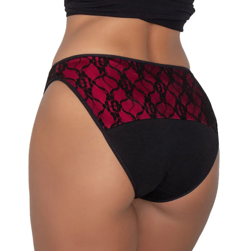 Culotte menstru. Flux abondant Rose - Cerise-2