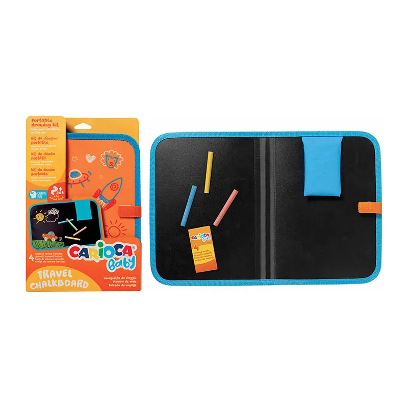 Kit de dessin portable Ardoise + 4 Craies Baby - 5pcs-0