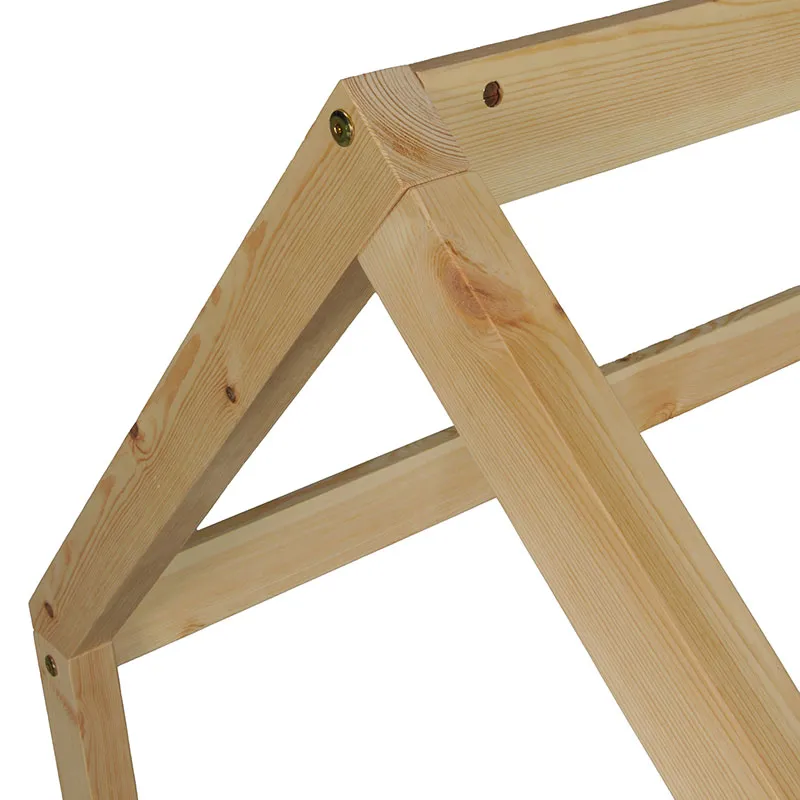 Lit cabane Kiwi avec barrière + Sommier Naturel Bébé-10