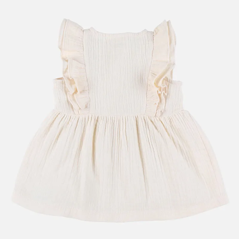 Robe MC mousseline Smart girl - Beige-2