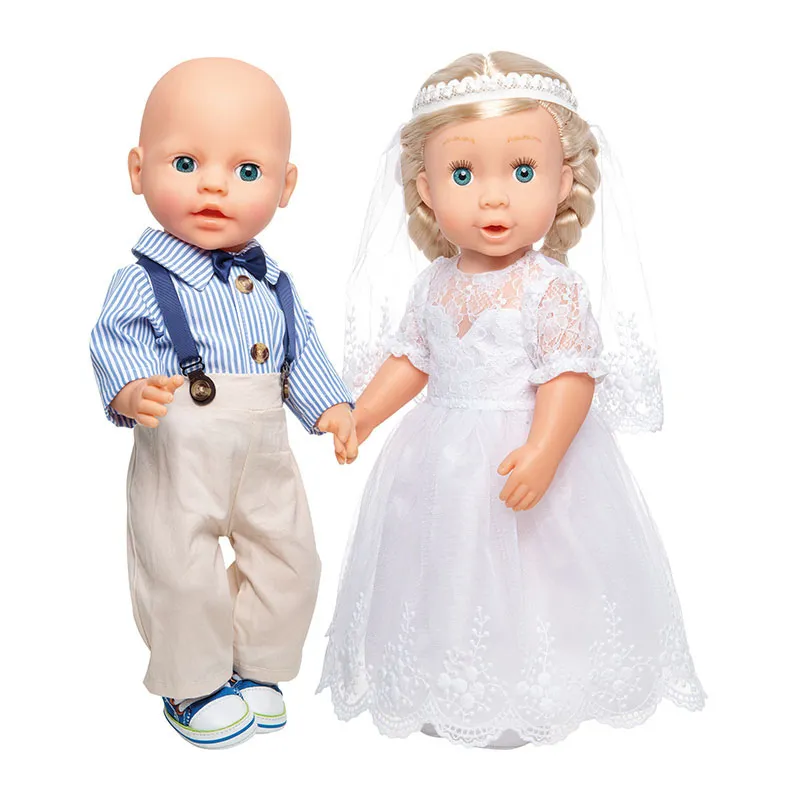 Robe de mariée Sissi - Poupée 28-35/35-45cm-2