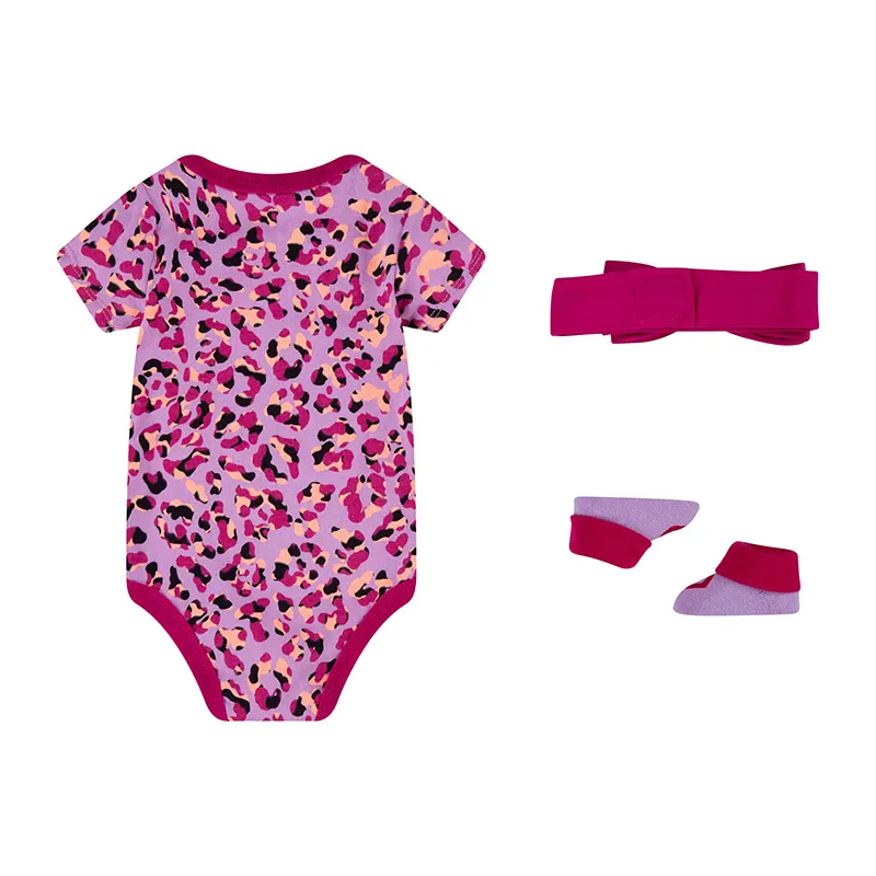 Body + Headband + Chaussons Léopard - Prime Pink - CONVERSE-1