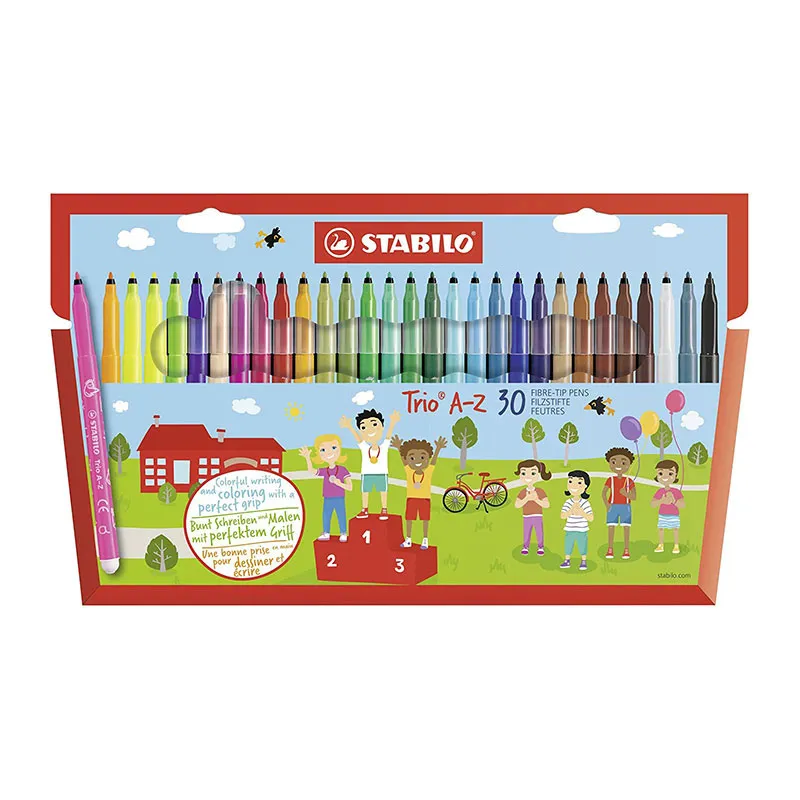 Feutres de coloriage Trio A-Z - 30pcs - DESTOCK RENTRéE FOURNITURES - 48H-1